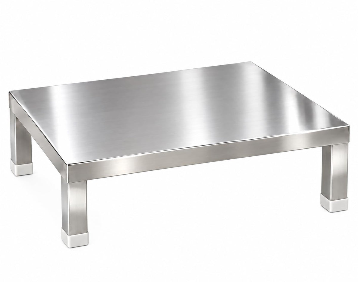 Heavy Duty Stainless Steel Chowki/Pida for Home, Kitchen & Temple (12x8x4 Inch) | Premium Stainless Steel Peeda/Sitting Chowki
