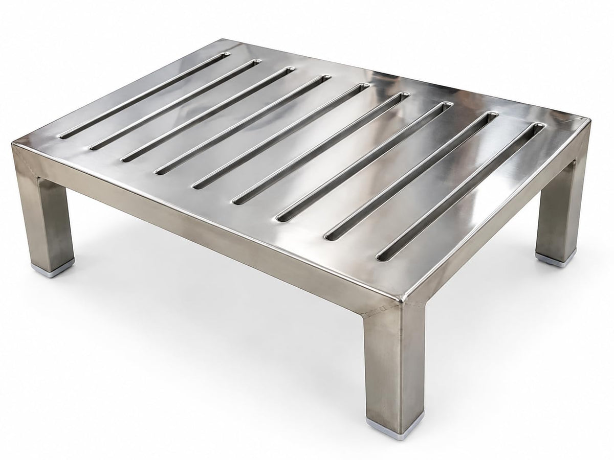 Stainless Steel Chowki for Kitchen & Puja (12x8x4 Inch) | Heavy Duty Stainless Steel Pida/Peeda for Sitting | Rust Proof Small Steel Pattiya/Sitting Platform